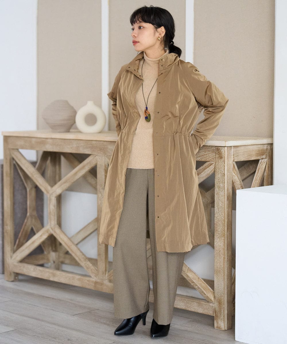 NHUAH41490 GIANNI LO GIUDICE(小さいサイズ)(メゾン ドゥ サンク) ヴィンテージタフタコート ベージュ