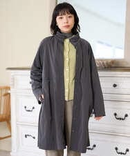 NHUAH41490 GIANNI LO GIUDICE(小さいサイズ)(メゾン ドゥ サンク) ヴィンテージタフタコート ダークグレー