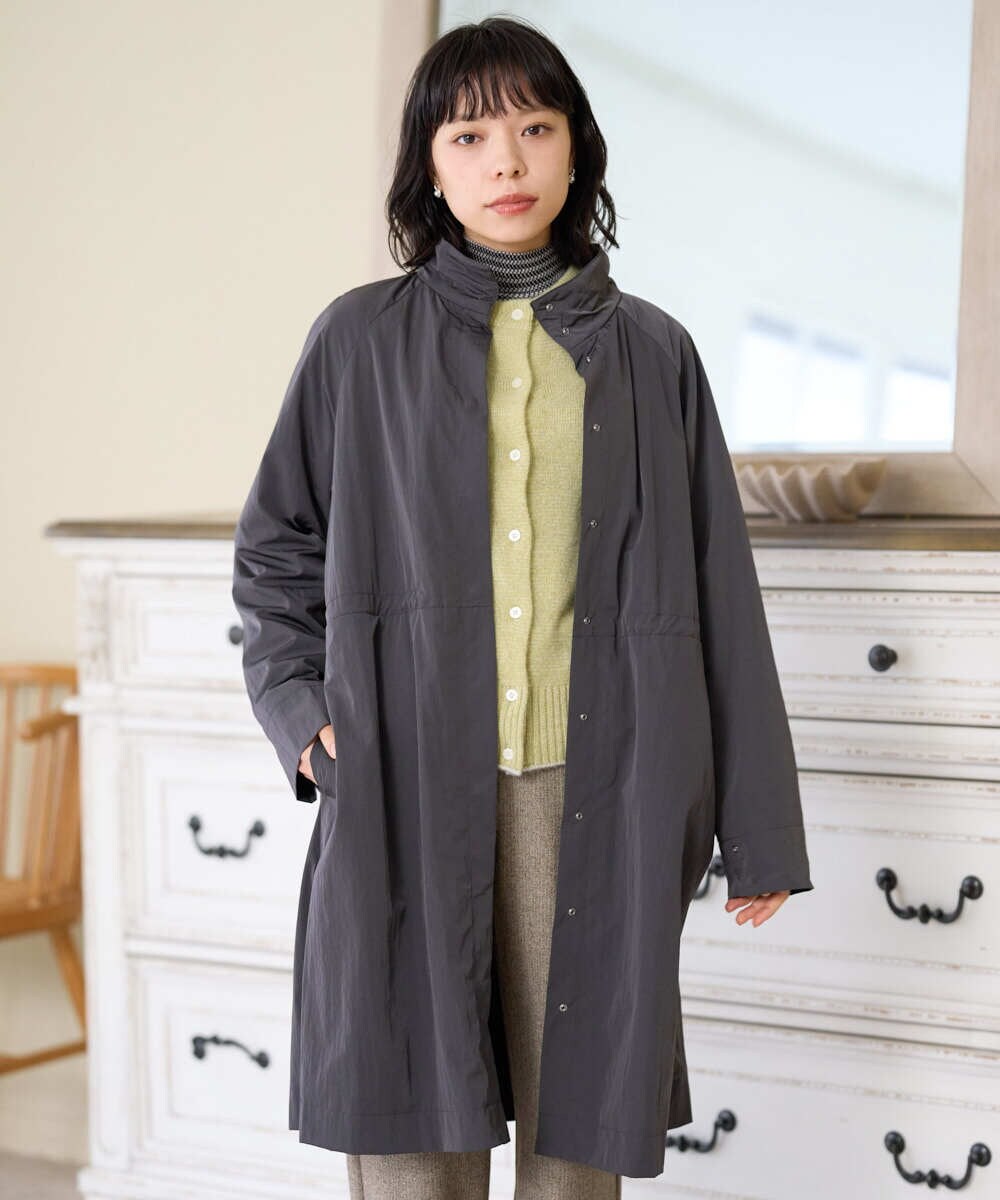 NHUAH41490 GIANNI LO GIUDICE(小さいサイズ)(メゾン ドゥ サンク) ヴィンテージタフタコート ダークグレー