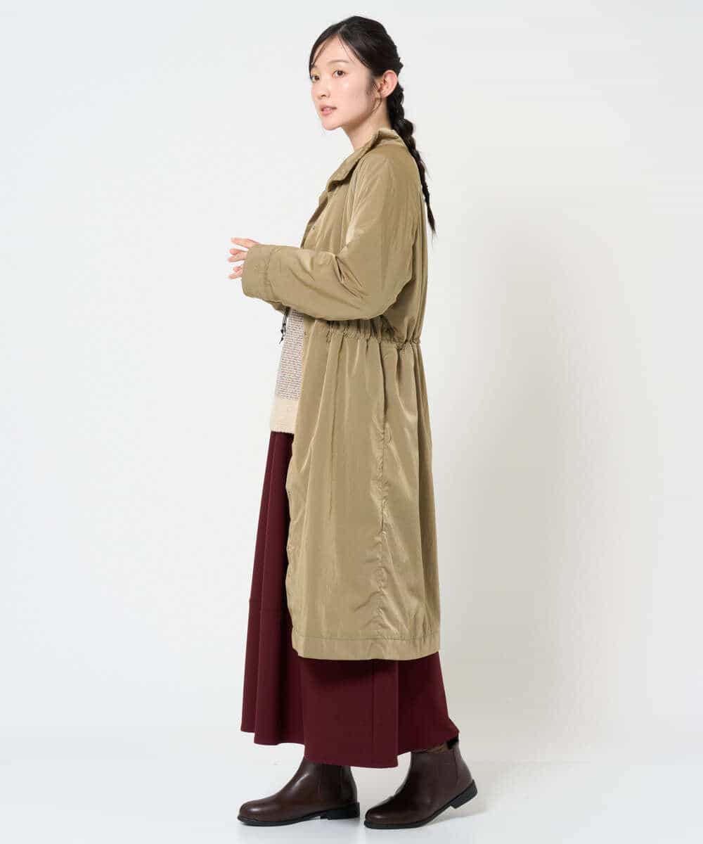 NHUAH41490 GIANNI LO GIUDICE(小さいサイズ)(メゾン ドゥ サンク) ヴィンテージタフタコート ベージュ