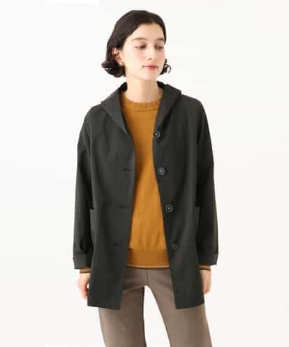 NHUAI80390 GIANNI LO GIUDICE(小さいサイズ) ナイロンストレッチ フーデッドコート