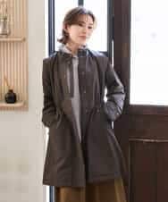 NHUAI85490 GIANNI LO GIUDICE(小さいサイズ)(メゾン ドゥ サンク) ナイロンタスランダウンコート ベージュ