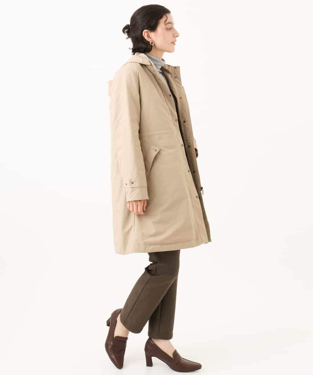 NHUAI85490 GIANNI LO GIUDICE(小さいサイズ)(メゾン ドゥ サンク) ナイロンタスランダウンコート ベージュ
