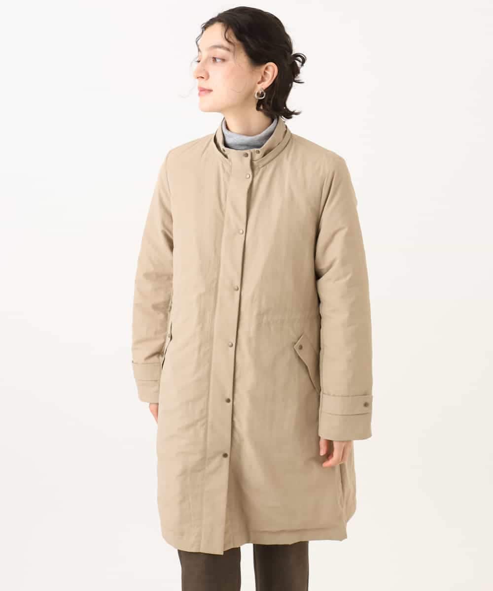 NHUAI85490 GIANNI LO GIUDICE(小さいサイズ)(メゾン ドゥ サンク) ナイロンタスランダウンコート ベージュ