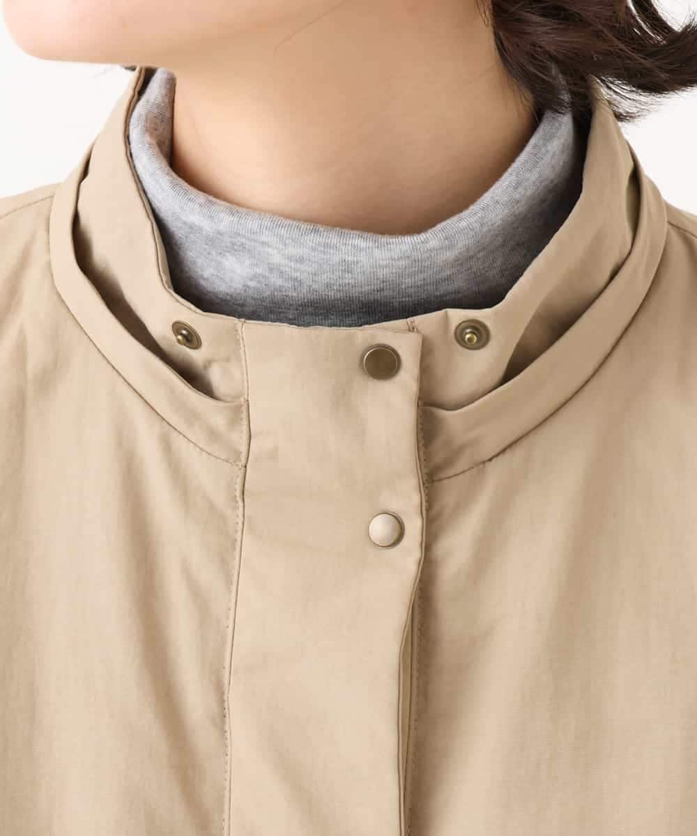 NHUAI85490 GIANNI LO GIUDICE(小さいサイズ)(メゾン ドゥ サンク) ナイロンタスランダウンコート ベージュ