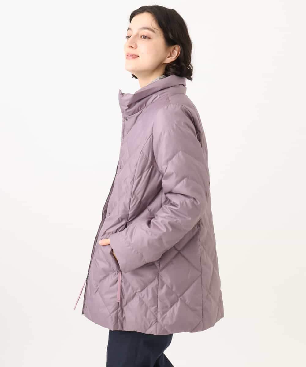 NHUAI86590 GIANNI LO GIUDICE(小さいサイズ)(メゾン ドゥ サンク) サテンリッチタフタダウンコート アイボリー