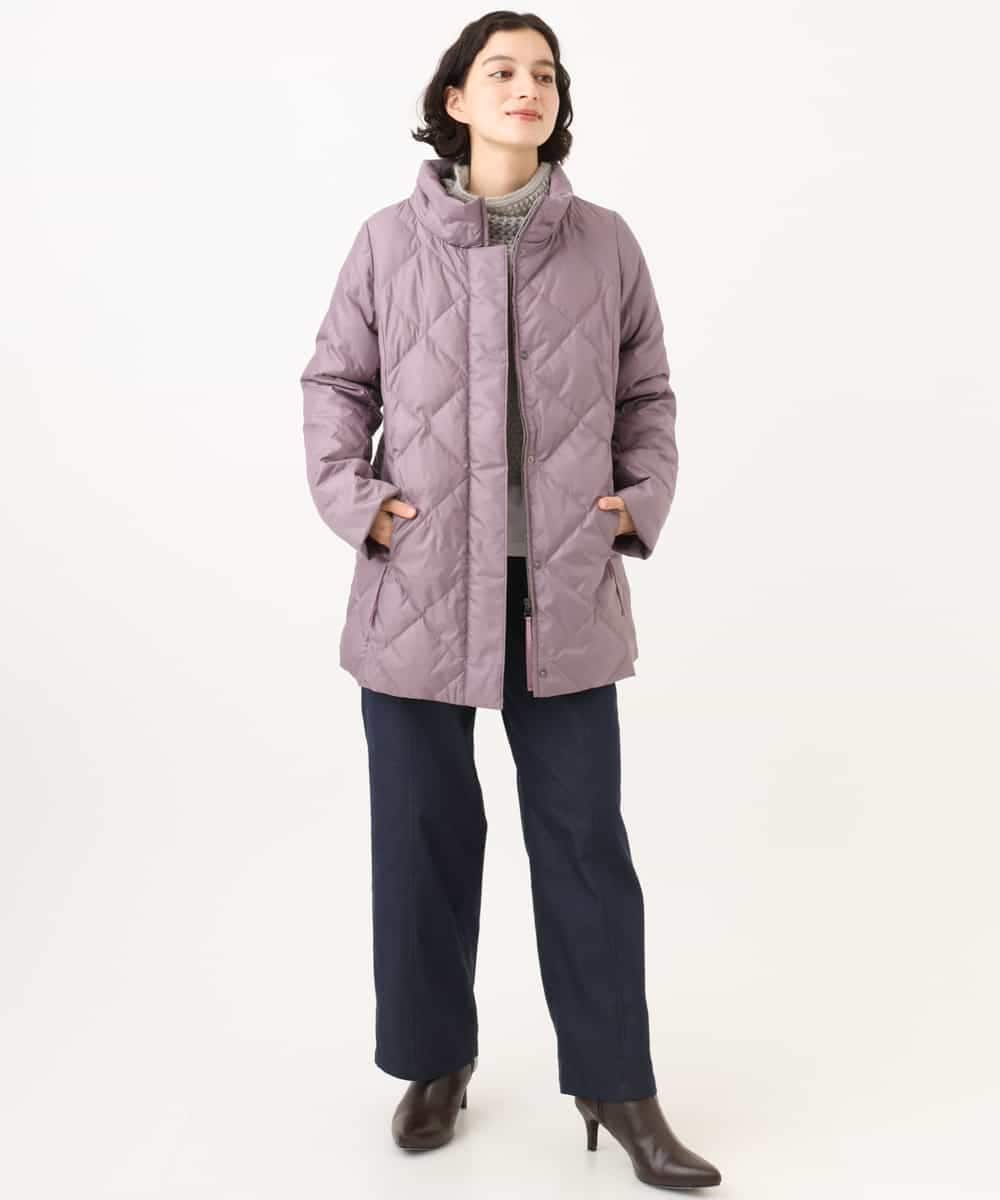 NHUAI86590 GIANNI LO GIUDICE(小さいサイズ)(メゾン ドゥ サンク) サテンリッチタフタダウンコート アイボリー