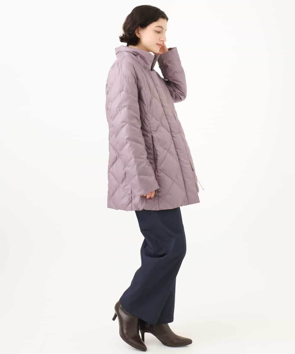 NHUAI86590 GIANNI LO GIUDICE(小さいサイズ)(メゾン ドゥ サンク) サテンリッチタフタダウンコート アイボリー