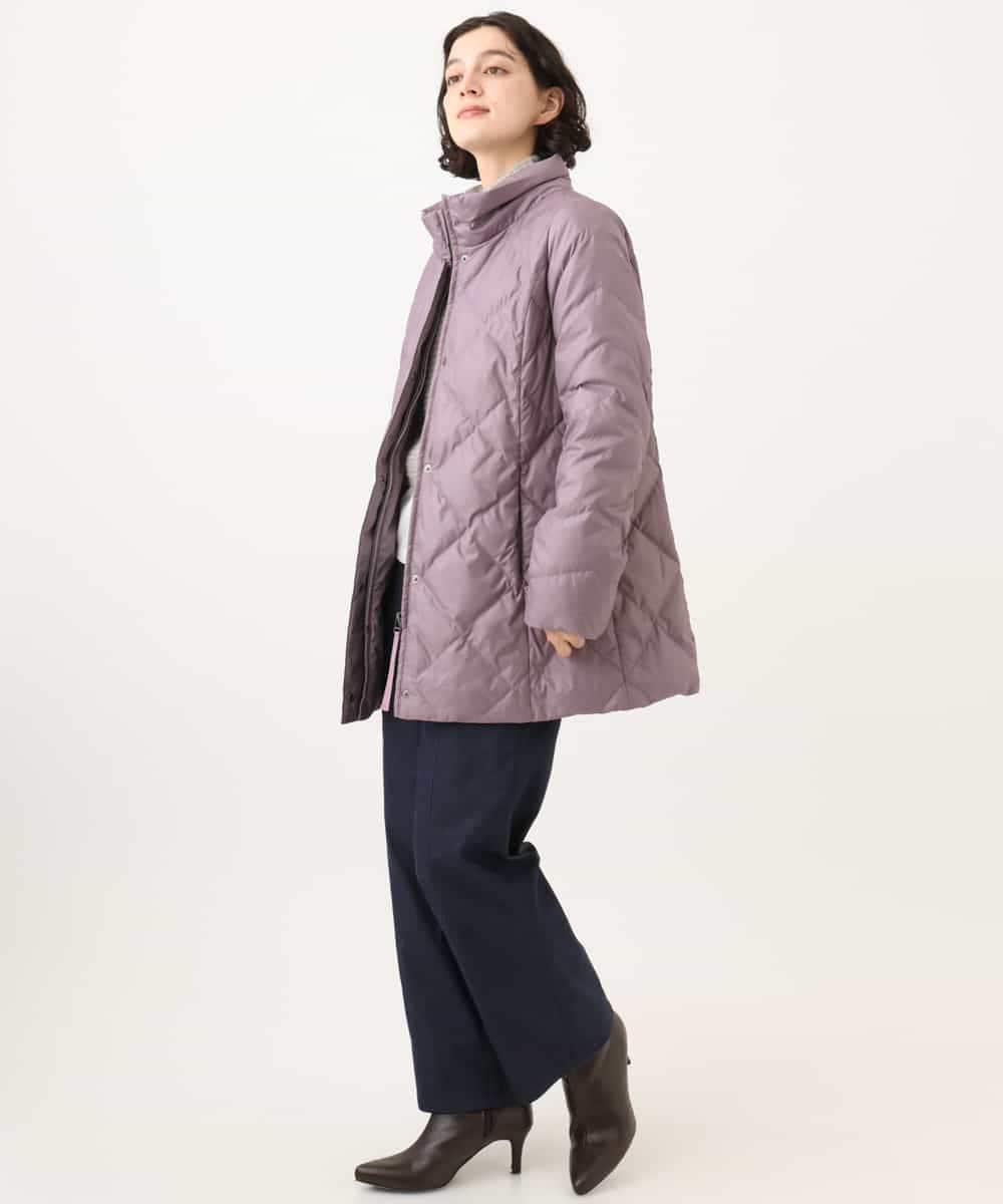 NHUAI86590 GIANNI LO GIUDICE(小さいサイズ)(メゾン ドゥ サンク) サテンリッチタフタダウンコート アイボリー