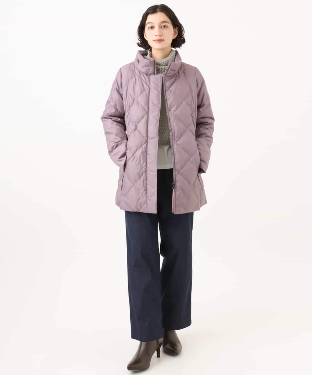 NHUAI86590 GIANNI LO GIUDICE(小さいサイズ)(メゾン ドゥ サンク) サテンリッチタフタダウンコート アイボリー