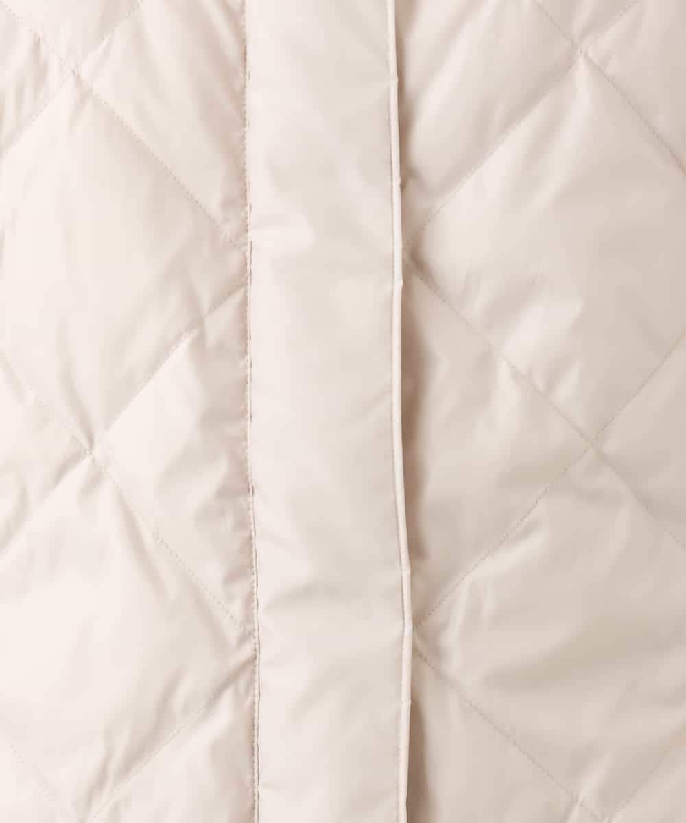 NHUAI86590 GIANNI LO GIUDICE(小さいサイズ)(メゾン ドゥ サンク) サテンリッチタフタダウンコート アイボリー