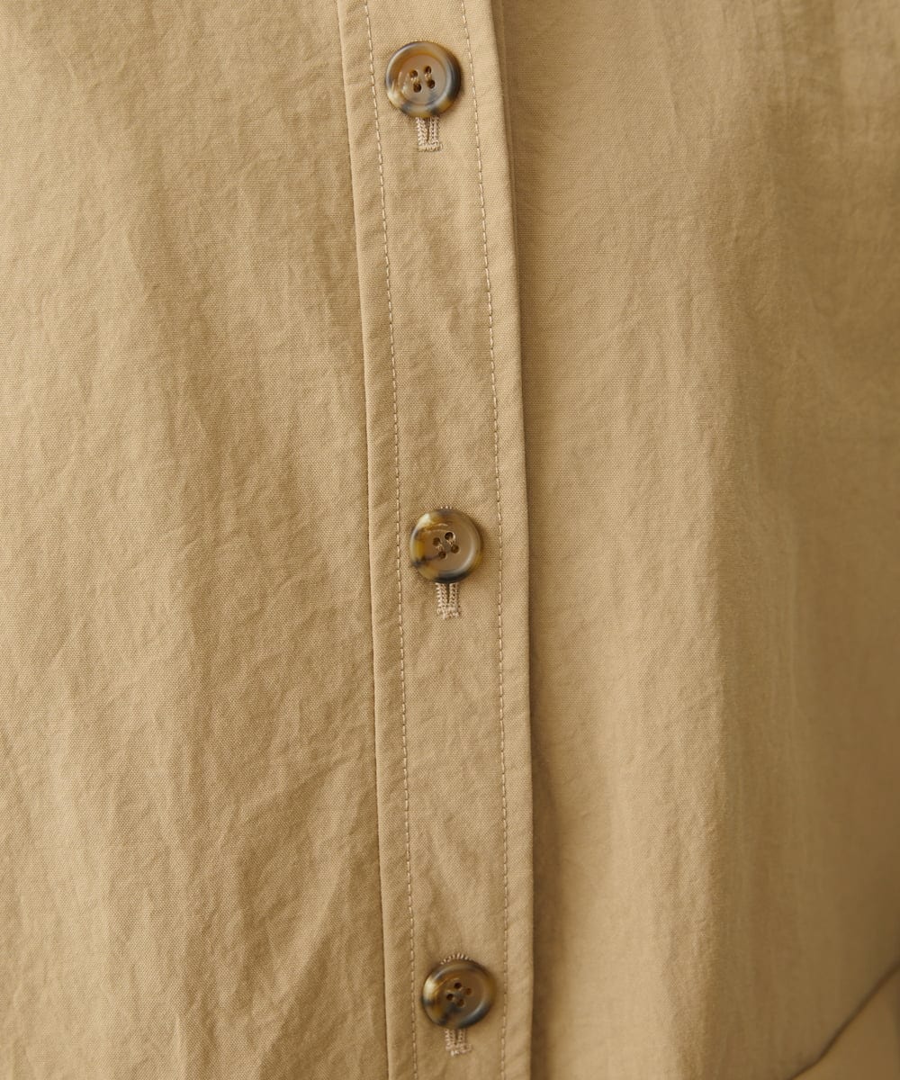 NHUAV40360 GIANNI LO GIUDICE(小さいサイズ)(メゾン ドゥ サンク) ナイロンタスランオックスジャケットコート ベージュ