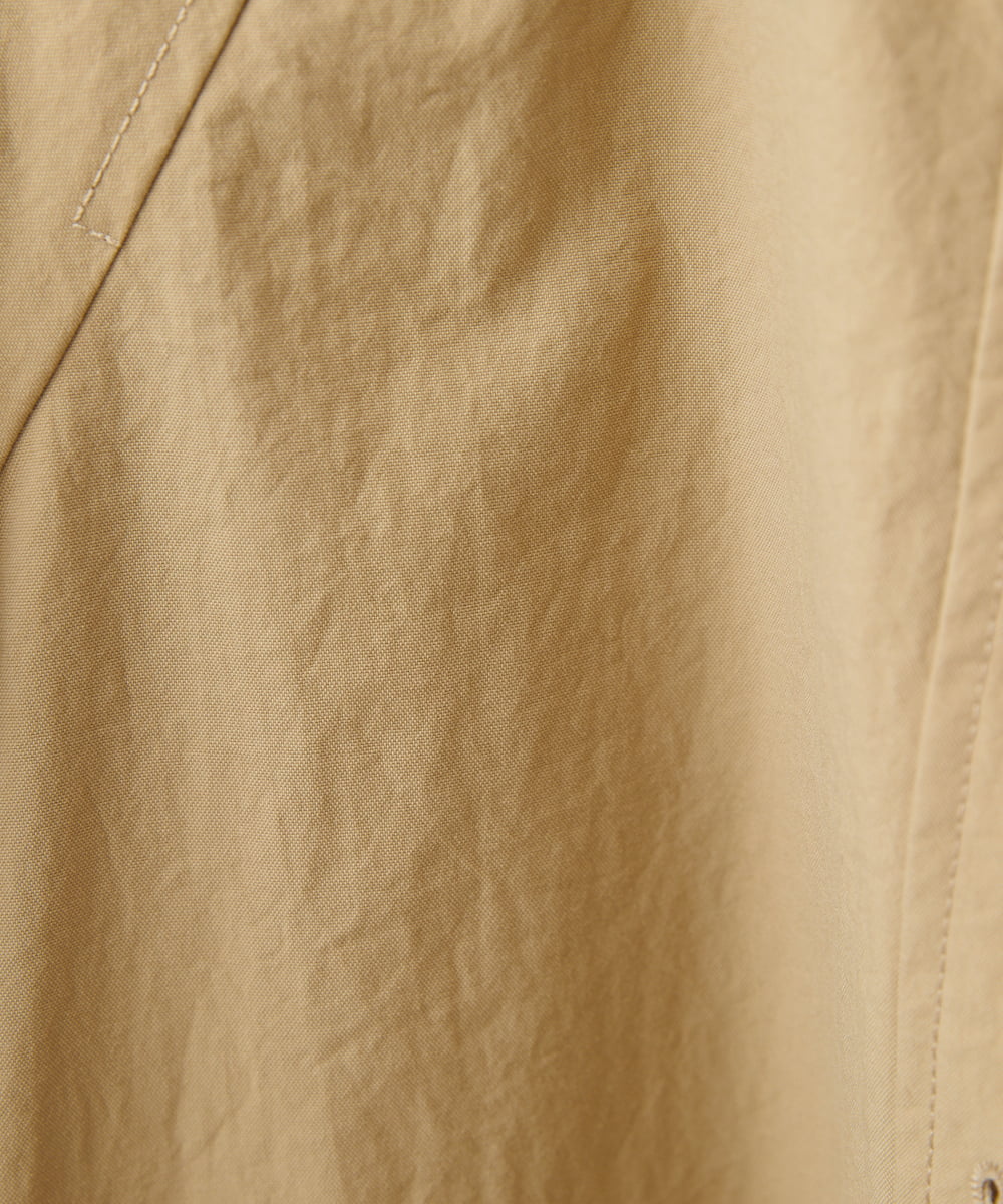 NHUAV40360 GIANNI LO GIUDICE(小さいサイズ)(メゾン ドゥ サンク) ナイロンタスランオックスジャケットコート ベージュ