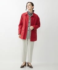 NHUAV40360 GIANNI LO GIUDICE(小さいサイズ)(メゾン ドゥ サンク) ナイロンタスランオックスジャケットコート ベージュ