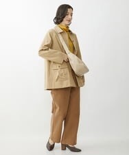 NHUAV40360 GIANNI LO GIUDICE(小さいサイズ)(メゾン ドゥ サンク) ナイロンタスランオックスジャケットコート ベージュ
