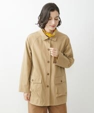 NHUAV40360 GIANNI LO GIUDICE(小さいサイズ)(メゾン ドゥ サンク) ナイロンタスランオックスジャケットコート ベージュ