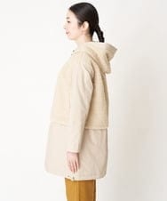 NHUAW13490 GIANNI LO GIUDICE(小さいサイズ)(メゾン ドゥ サンク) [リバーシブル]メモリッシュタッサーボアコート ライトベージュ