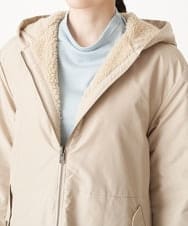 NHUAW13490 GIANNI LO GIUDICE(小さいサイズ)(メゾン ドゥ サンク) [リバーシブル]メモリッシュタッサーボアコート ライトベージュ