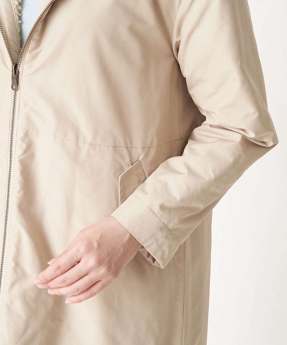 NHUAW13490 GIANNI LO GIUDICE(小さいサイズ)(メゾン ドゥ サンク) [リバーシブル]メモリッシュタッサーボアコート ライトベージュ