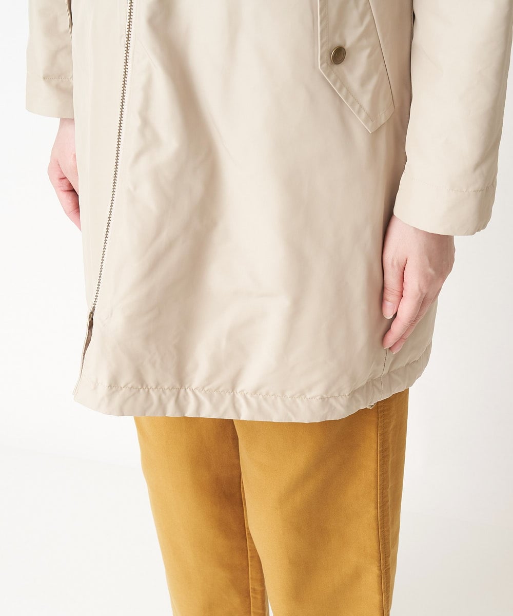 NHUAW13490 GIANNI LO GIUDICE(小さいサイズ)(メゾン ドゥ サンク) [リバーシブル]メモリッシュタッサーボアコート ライトベージュ