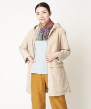 NHUAW13490 GIANNI LO GIUDICE(小さいサイズ)(メゾン ドゥ サンク) [リバーシブル]メモリッシュタッサーボアコート ライトベージュ