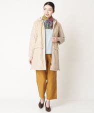 NHUAW13490 GIANNI LO GIUDICE(小さいサイズ)(メゾン ドゥ サンク) [リバーシブル]メモリッシュタッサーボアコート ライトベージュ