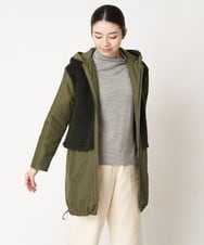 NHUAW13490 GIANNI LO GIUDICE(小さいサイズ)(メゾン ドゥ サンク) [リバーシブル]メモリッシュタッサーボアコート ライトベージュ