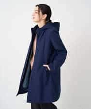 NHUCF80490 GIANNI LO GIUDICE(小さいサイズ)(メゾン ドゥ サンク) ライナー付きテトロンストレッチコート ネイビー