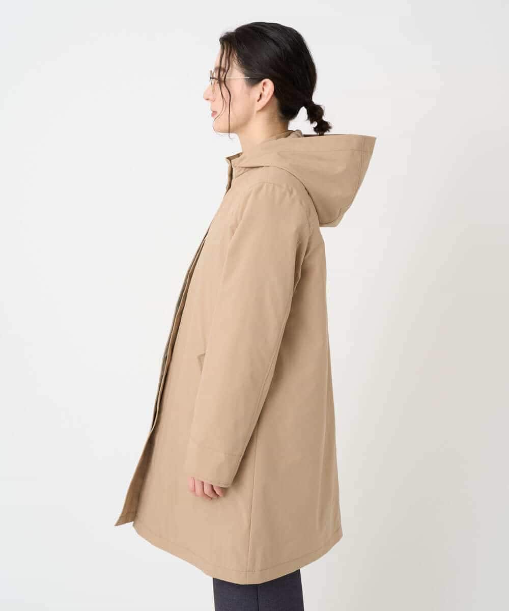 NHUCF80490 GIANNI LO GIUDICE(小さいサイズ)(メゾン ドゥ サンク) ライナー付きテトロンストレッチコート ベージュ