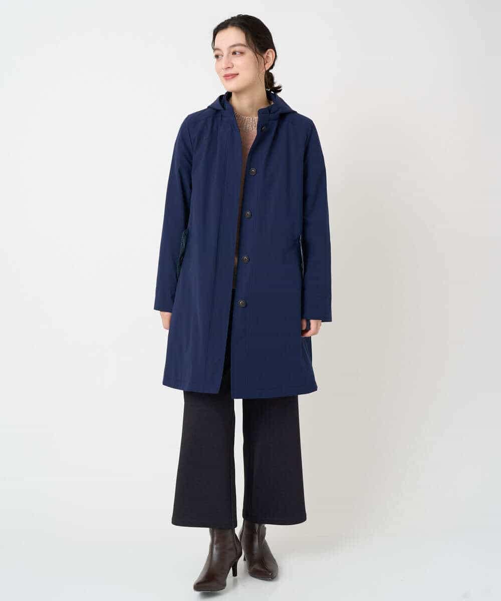 NHUCF80490 GIANNI LO GIUDICE(小さいサイズ)(メゾン ドゥ サンク) ライナー付きテトロンストレッチコート ベージュ