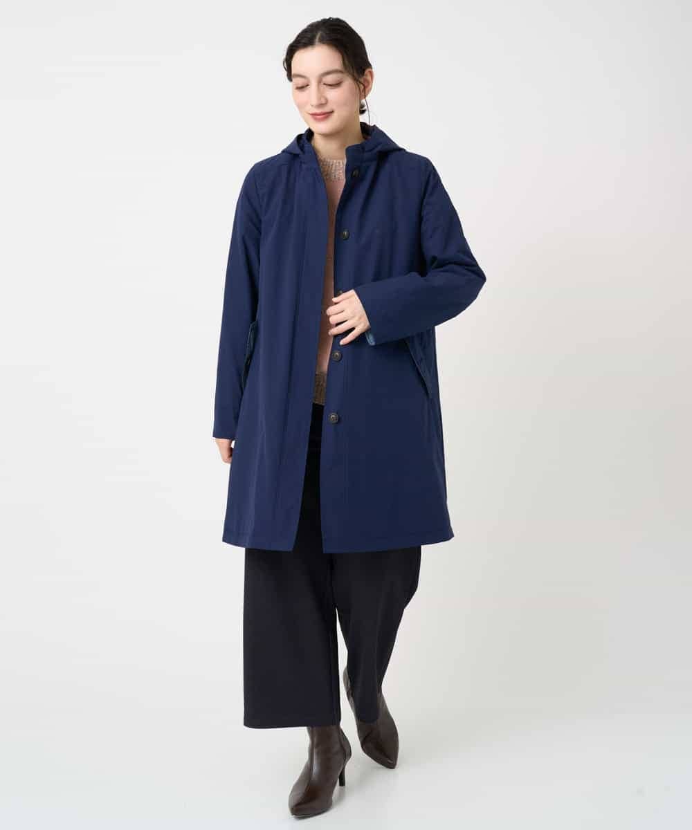 NHUCF80490 GIANNI LO GIUDICE(小さいサイズ)(メゾン ドゥ サンク) ライナー付きテトロンストレッチコート ベージュ