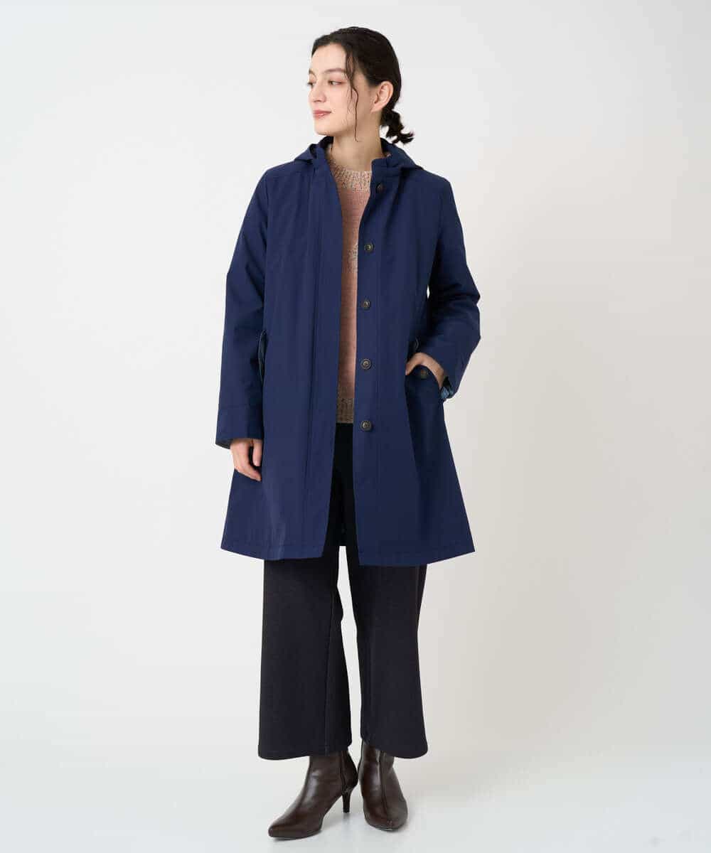 NHUCF80490 GIANNI LO GIUDICE(小さいサイズ)(メゾン ドゥ サンク) ライナー付きテトロンストレッチコート ベージュ