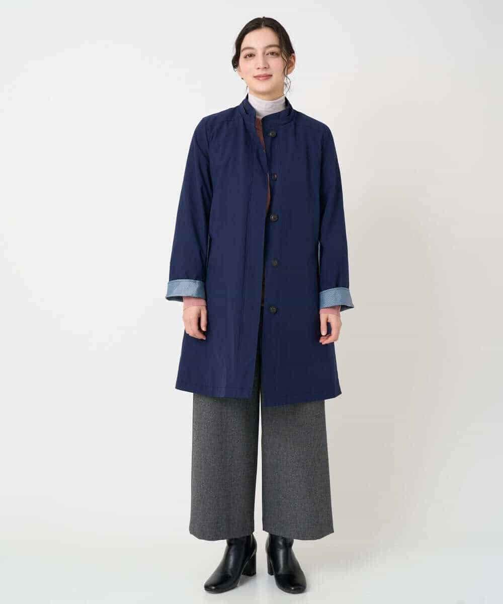 NHUCF80490 GIANNI LO GIUDICE(小さいサイズ)(メゾン ドゥ サンク) ライナー付きテトロンストレッチコート ベージュ