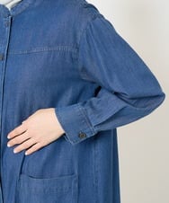 NHUEA90330 GIANNI LO GIUDICE(小さいサイズ)(メゾン ドゥ サンク) フリクションデニム羽織 ネイビー