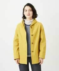 NHUEF85390 GIANNI LO GIUDICE(小さいサイズ)(メゾン ドゥ サンク) フード付きグログランコート ライトグリーン