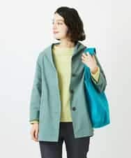 NHUEF85390 GIANNI LO GIUDICE(小さいサイズ)(メゾン ドゥ サンク) フード付きグログランコート ライトグリーン