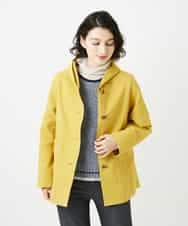 NHUEF85390 GIANNI LO GIUDICE(小さいサイズ)(メゾン ドゥ サンク) フード付きグログランコート ライトグリーン