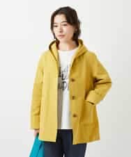 NHUEF85390 GIANNI LO GIUDICE(小さいサイズ)(メゾン ドゥ サンク) フード付きグログランコート ライトグリーン