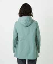 NHUEF85390 GIANNI LO GIUDICE(小さいサイズ)(メゾン ドゥ サンク) フード付きグログランコート ライトグリーン