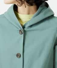 NHUEF85390 GIANNI LO GIUDICE(小さいサイズ)(メゾン ドゥ サンク) フード付きグログランコート ライトグリーン