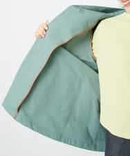 NHUEF85390 GIANNI LO GIUDICE(小さいサイズ)(メゾン ドゥ サンク) フード付きグログランコート ライトグリーン