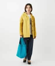 NHUEF85390 GIANNI LO GIUDICE(小さいサイズ)(メゾン ドゥ サンク) フード付きグログランコート ライトグリーン