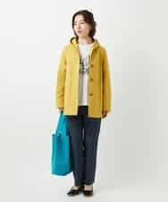 NHUEF85390 GIANNI LO GIUDICE(小さいサイズ)(メゾン ドゥ サンク) フード付きグログランコート ライトグリーン