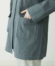NHUET01490 GIANNI LO GIUDICE(小さいサイズ)(メゾン ドゥ サンク) [洗える]リバーコットンツイルフーディーコート ベージュ系