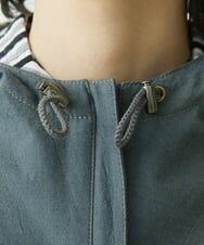 NHUET01490 GIANNI LO GIUDICE(小さいサイズ)(メゾン ドゥ サンク) [洗える]リバーコットンツイルフーディーコート ベージュ系