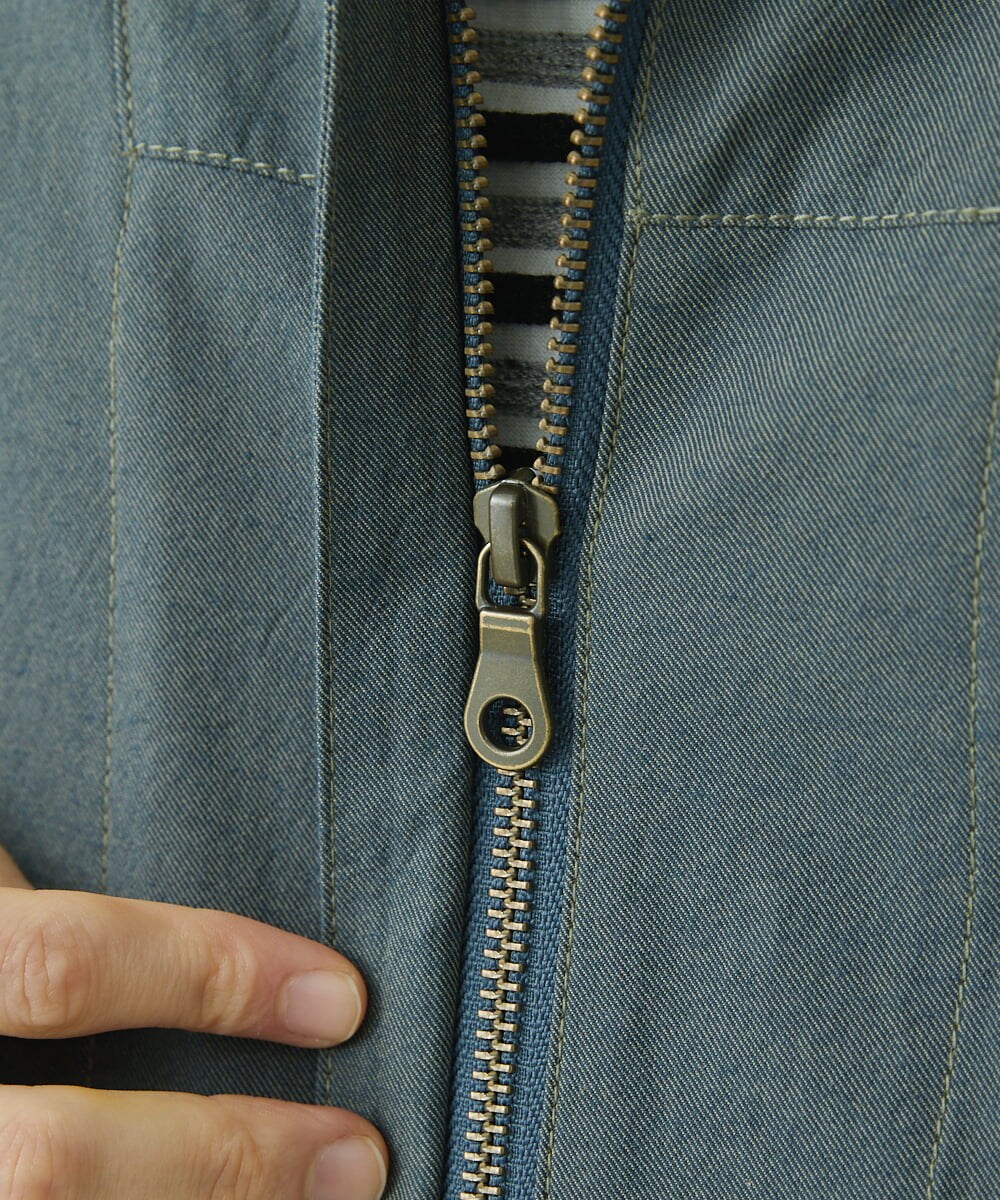 NHUET01490 GIANNI LO GIUDICE(小さいサイズ)(メゾン ドゥ サンク) [洗える]リバーコットンツイルフーディーコート ベージュ系