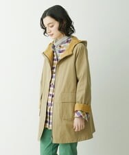 NHUET01490 GIANNI LO GIUDICE(小さいサイズ)(メゾン ドゥ サンク) [洗える]リバーコットンツイルフーディーコート ベージュ系