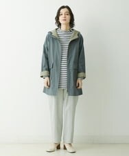 NHUET01490 GIANNI LO GIUDICE(小さいサイズ)(メゾン ドゥ サンク) [洗える]リバーコットンツイルフーディーコート ベージュ系