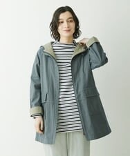 NHUET01490 GIANNI LO GIUDICE(小さいサイズ)(メゾン ドゥ サンク) [洗える]リバーコットンツイルフーディーコート ベージュ系