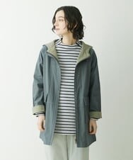 NHUET01490 GIANNI LO GIUDICE(小さいサイズ)(メゾン ドゥ サンク) [洗える]リバーコットンツイルフーディーコート ベージュ系
